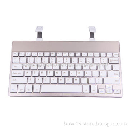 Universal Wireless Bluetooth Keyboard for Android/Windows/iOS with Bracket Holders, Aluminum CoverNew
